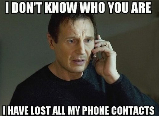 lost phone contacts